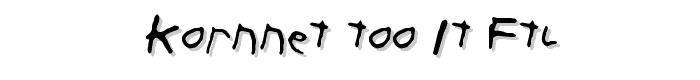 KoRnNet.too.it FTL font
